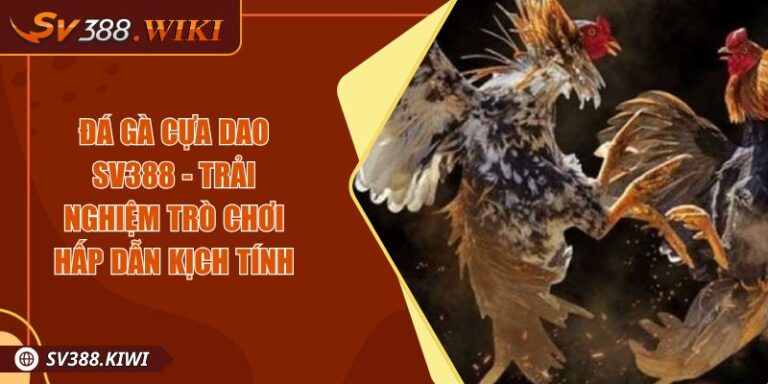 Đá Gà Cựa Dao SV388 - Trải Nghiệm Trò Chơi Hấp Dẫn Kịch Tính