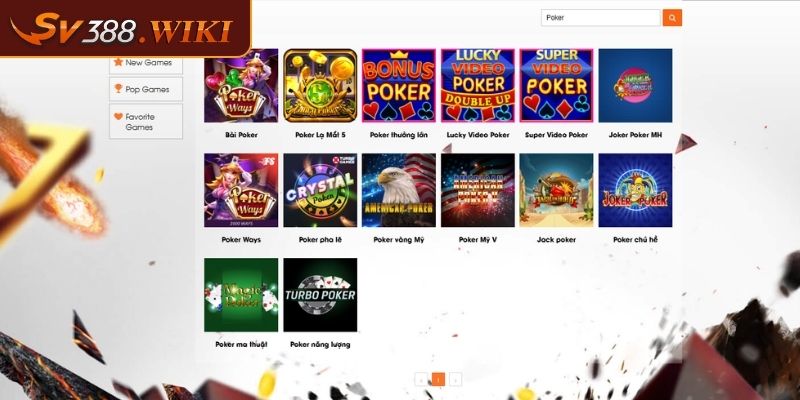 Tìm hiểu vài nét về game Poker SV388