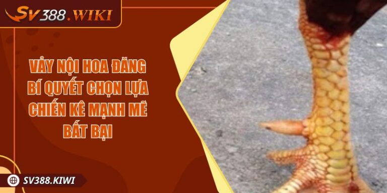 Vảy Nội Hoa Đăng Bí Quyết Chọn Lựa Chiến Kê Mạnh Mẽ Bất Bại